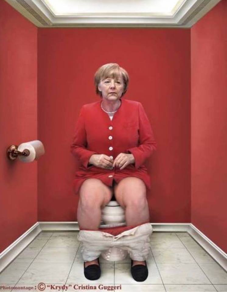 Merkel nude angela Photos that